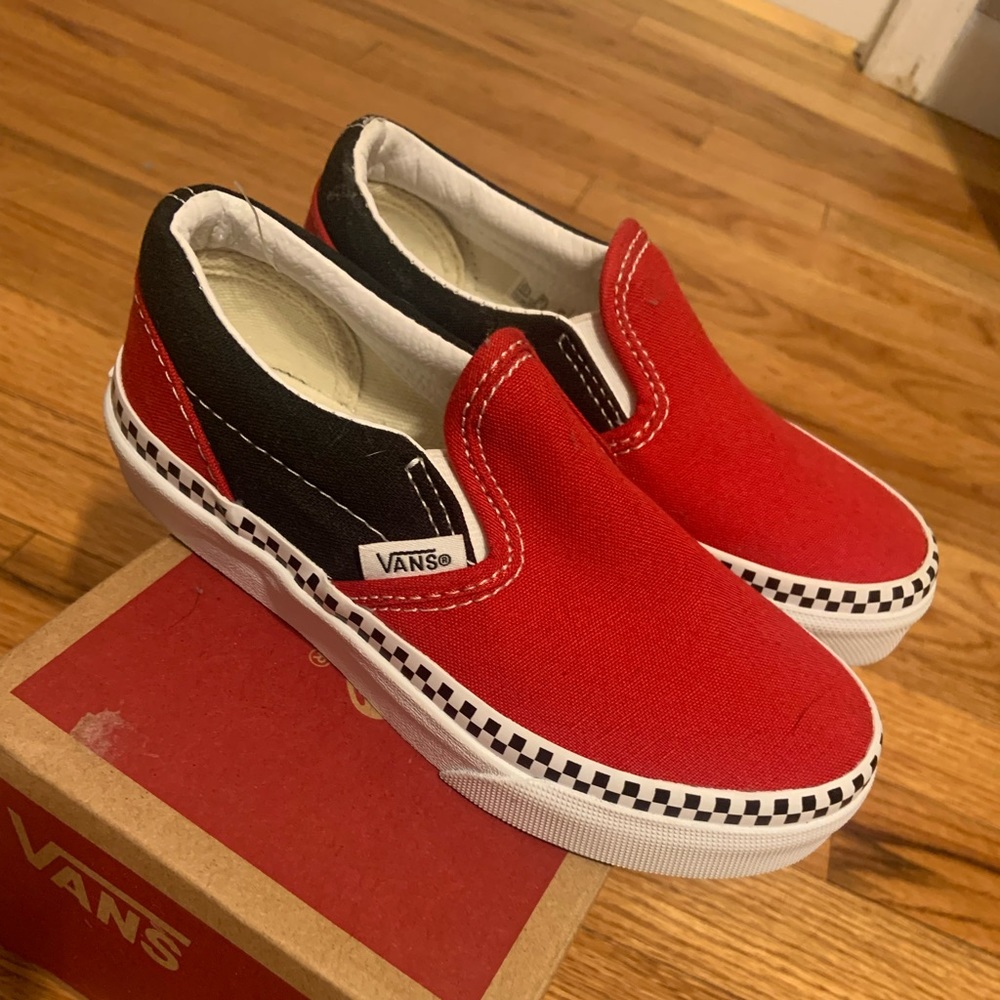 Vans toddler size 11 slide ons